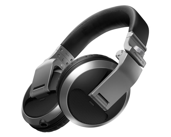 Pioneer HDJ-X5-S - Pro DJ 40mm Headphones with Swivel Ear Silver