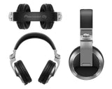 Pioneer HDJ-X7-S - Pro DJ 50mm Headphones with Swivel Ear Silver