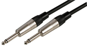 PRO SIGNAL PSG01302 - Loudspeaker Lead, 6.35mm (1/4") Jack to Jack, 10m Black