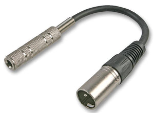 PRO SIGNAL PSG01406 - 3 Pin XLR Plug to 6.35mm (1/4") Stereo Jack Socket Adaptor Lead