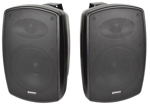 ADASTRA BH6-B - Pair Indoor / Outdoor Background Speakers 6.5" Black