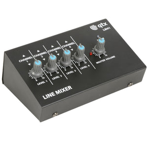 QTX LM41 - Mini Line Level Mixer - AV SOS