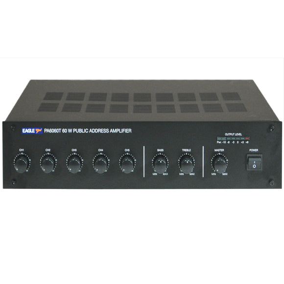 EAGLE PA6060T - 100V Line Mixer Amplifier 60W