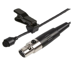 PULSE PLS00606 - Miniature Lavalier Microphone, Black, 4 Pin Mini XLR Jack Plug