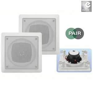 E-AUDIO B414A - 80W 5" Square Ceiling Speakers With Tweeter - AV SOS