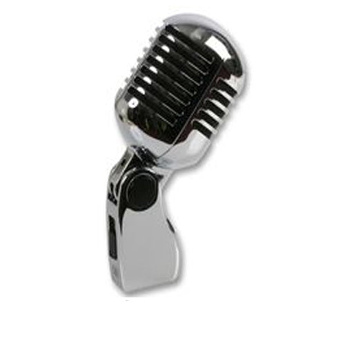 PULSE PLS00093 - Retro 50's Style Chrome Microphone