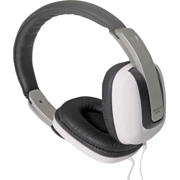 SOUNDLAB A084BB - Digital Stereo Fashion Headphones (White/Black) - AV SOS