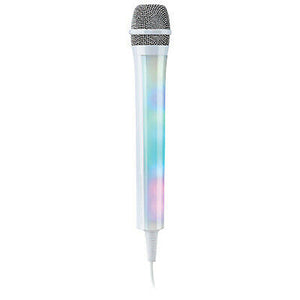 MR ENTERTAINER G158BG - Dynamic Vocal Microphone with LED Lights (white) - AV SOS