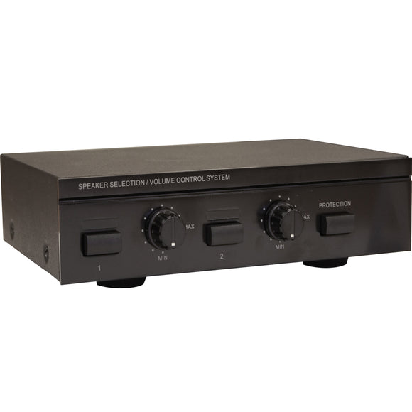 E-Audio A097FB - 2 Way Speaker Selector with Volume Control - AV SOS