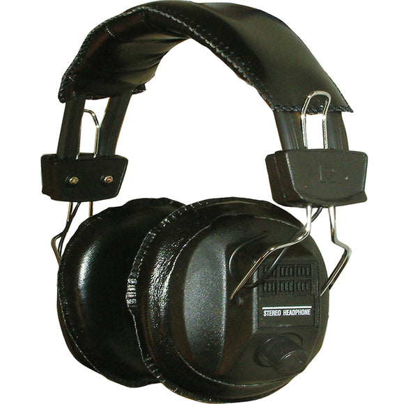 SoundLab A077B - Full Size Economy Padded Headphones with Volume Controls - AV SOS