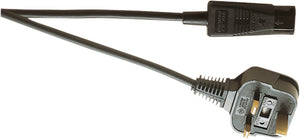 EAGLE IEC Mains Lead to 3 Pin UK Plug 10A 1.5M / Black