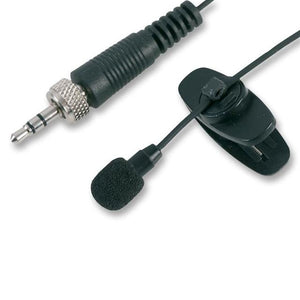 PULSE MIC-500LJ -Lavalier Microphone with 3.5mm Locking Jack Plug, Black