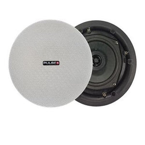 PULSE PLS00555 - 6.5" 100V Line Coaxial Ceiling Speaker with Magnetic Grille, 20W