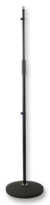 PULSE PLS00055 - Round Base Adjustable Microphone Stand, Black