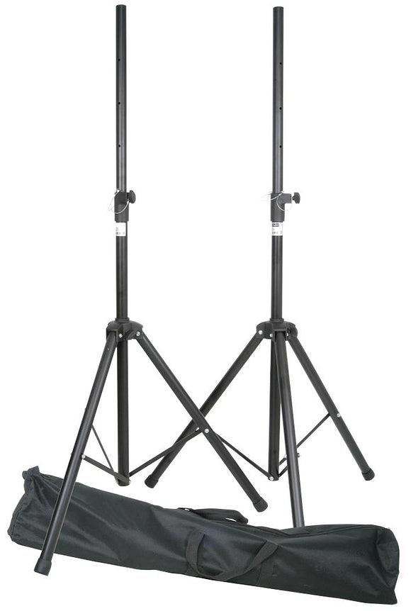 QTX Heavy Duty Speaker Stand Kit with Bag